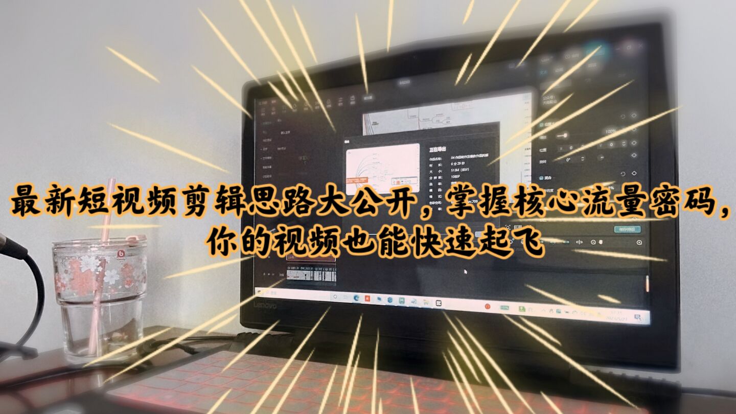 【副业项目6115期】最新短视频剪辑思路大公开，掌握核心流量密码，你的视频也能快速起飞-宏欣副业精选