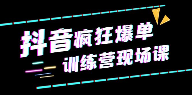 【副业项目6295期】抖音短视频疯狂-爆单训练营现场课（新）直播带货+实战案例-宏欣副业精选