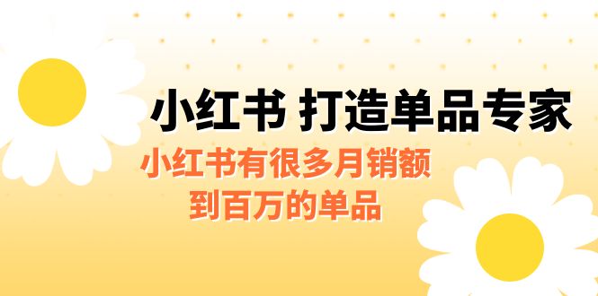 【副业项目6692期】某公众号付费文章《小红书 打造单品专家》小红书有很多月销额到百万的单品-宏欣副业精选