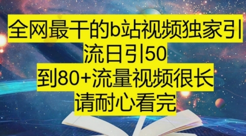 【副业项目8241期】B站引流详细教程，附带资源入口-宏欣副业精选