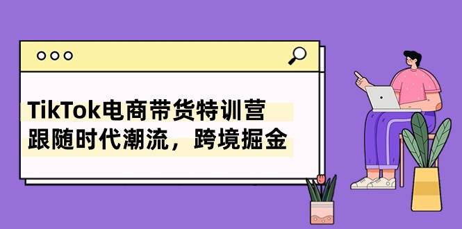 TikTok电商带货特训营，跟随时代潮流，跨境掘金（8节课）-宏欣副业精选