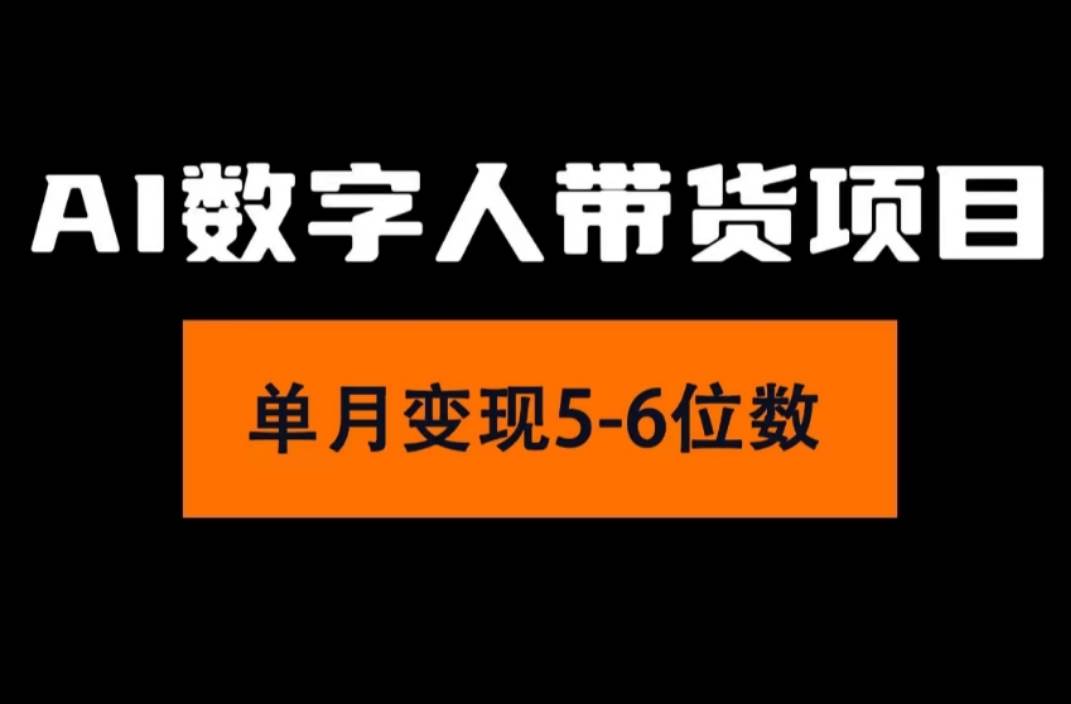 2024年Ai数字人带货，小白就可以轻松上手，真正实现月入过万的项目-宏欣副业精选