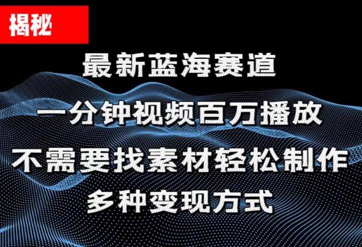 揭秘！一分钟教你做百万播放量视频，条条爆款，各大平台自然流，轻松月…-宏欣副业精选