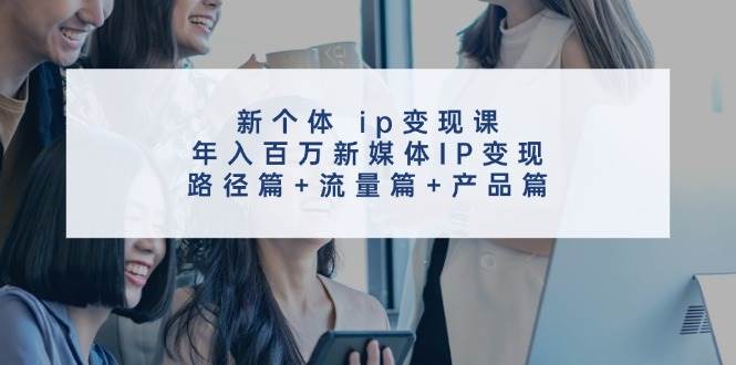 新个体 ip变现课，年入百万新媒体IP变现，路径篇+流量篇+产品篇-宏欣副业精选