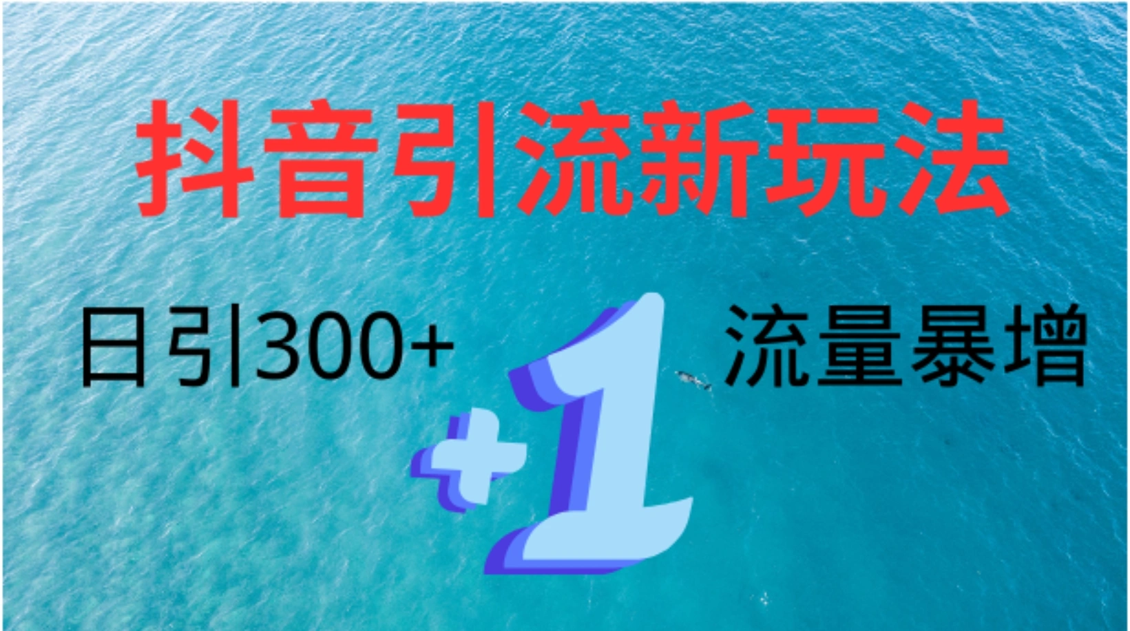 创业粉高效引流，抖音工具号玩法4.0，日引300+-宏欣副业精选